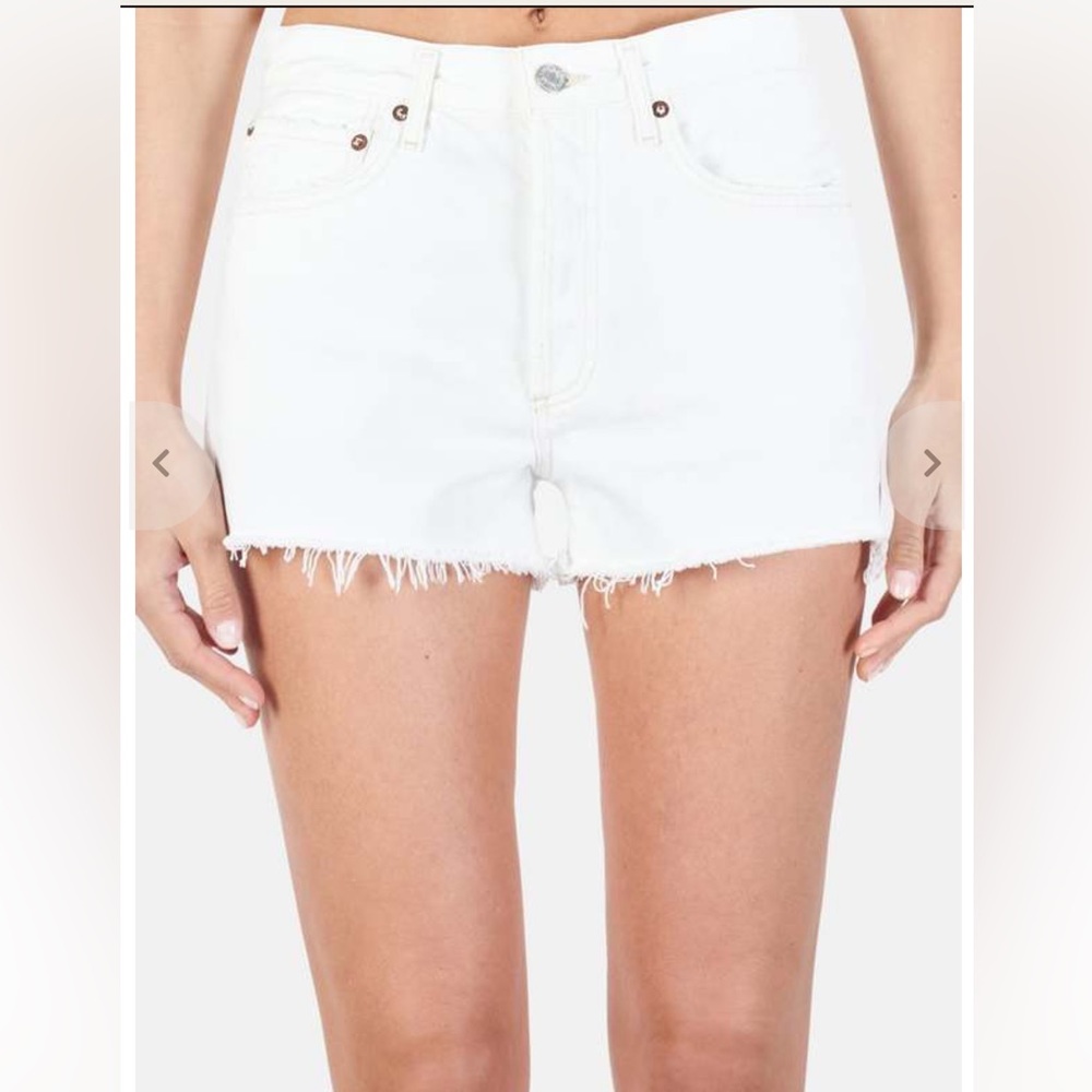 Agolde Vintage Cutoff Shorts in Platinum. Brand new with tags